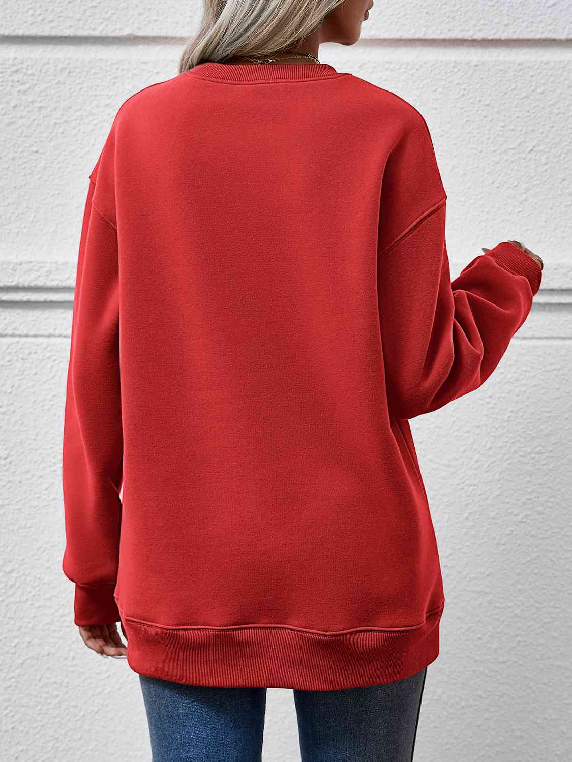 PREORDER- Round Neck Long Sleeve Sweatshirt