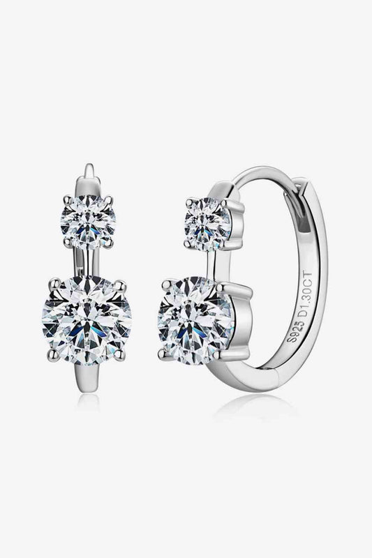 PREORDER- 1.3 Carat Moissanite 925 Sterling Silver Earrings