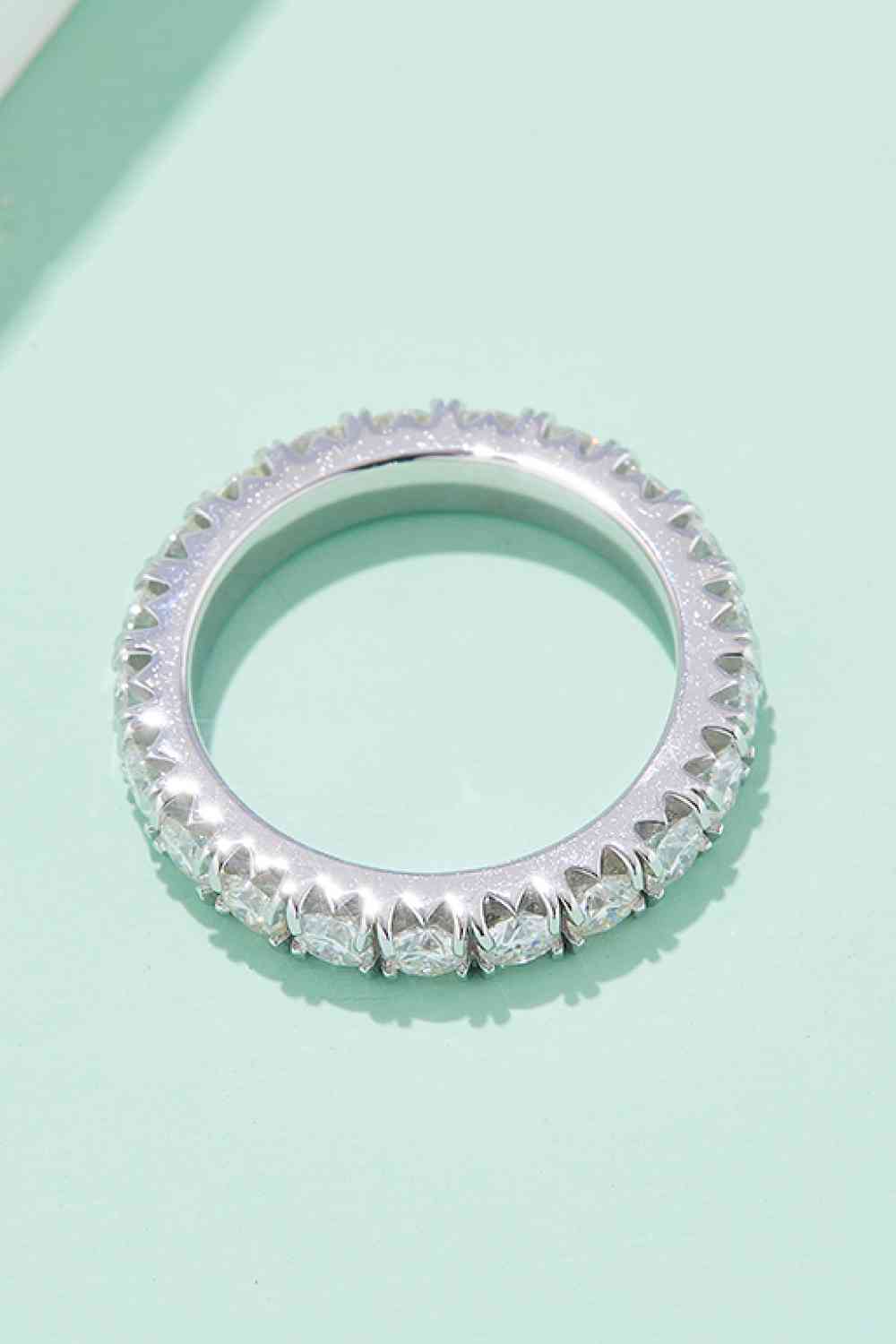 PREORDER- Adored 2.3 Carat Moissanite 925 Sterling Silver Eternity Ring
