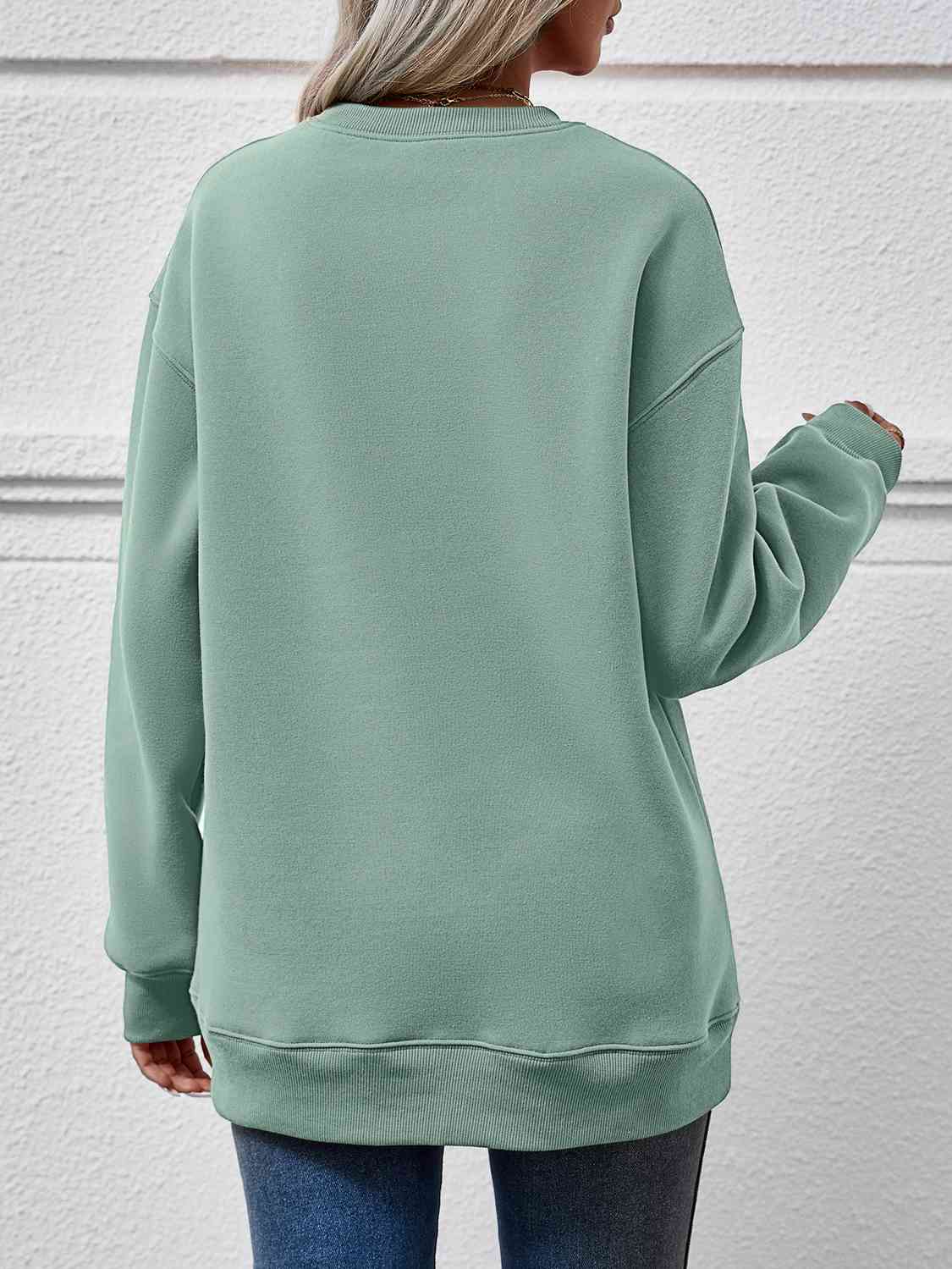 PREORDER- Round Neck Long Sleeve Sweatshirt