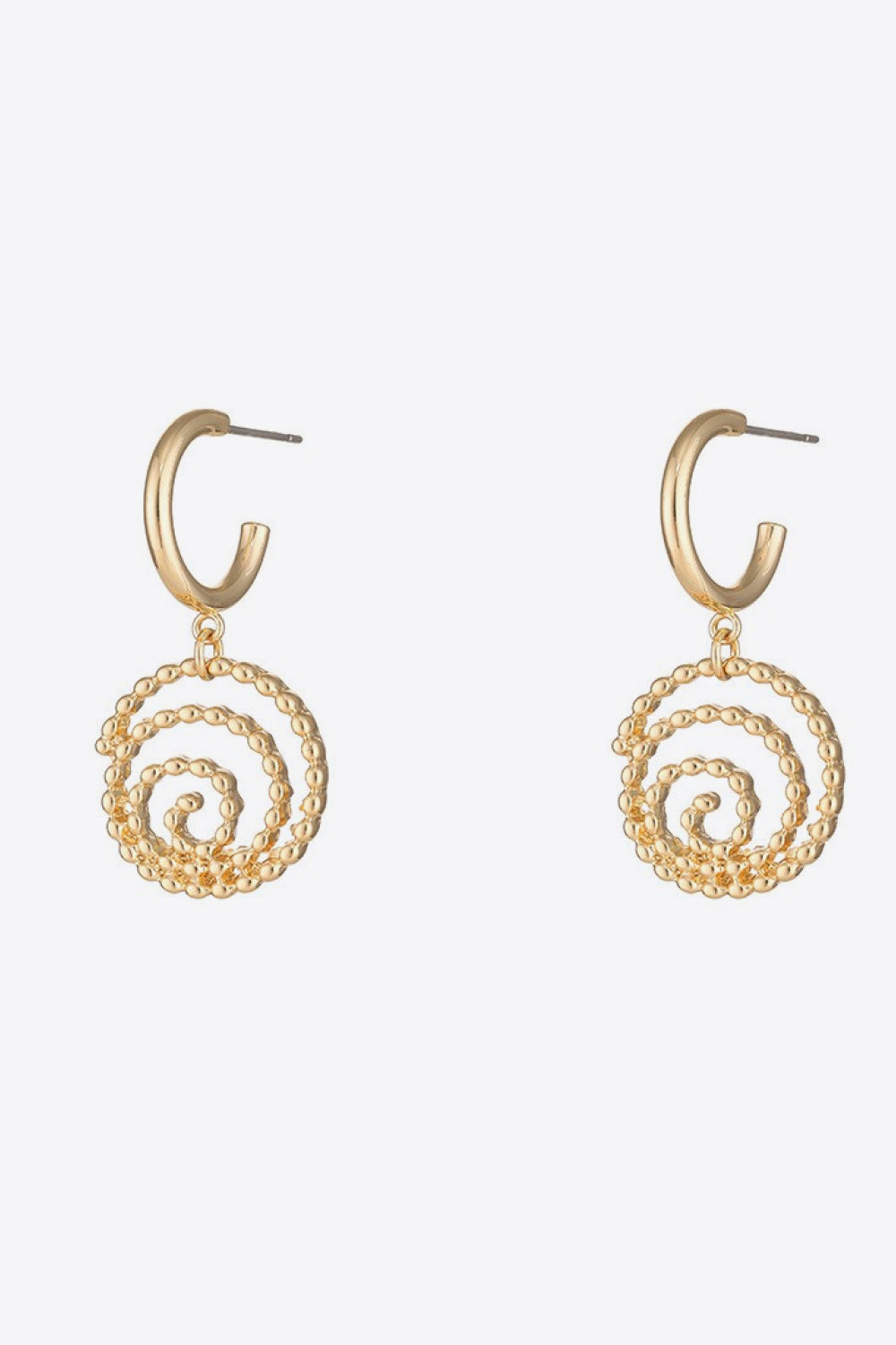 PREORDER- 18K Gold-Plated Alloy Spiral Earrings