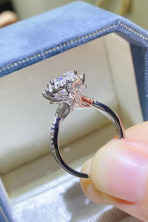 PREORDER- 2 Carat Moissanite 925 Sterling Silver Ring