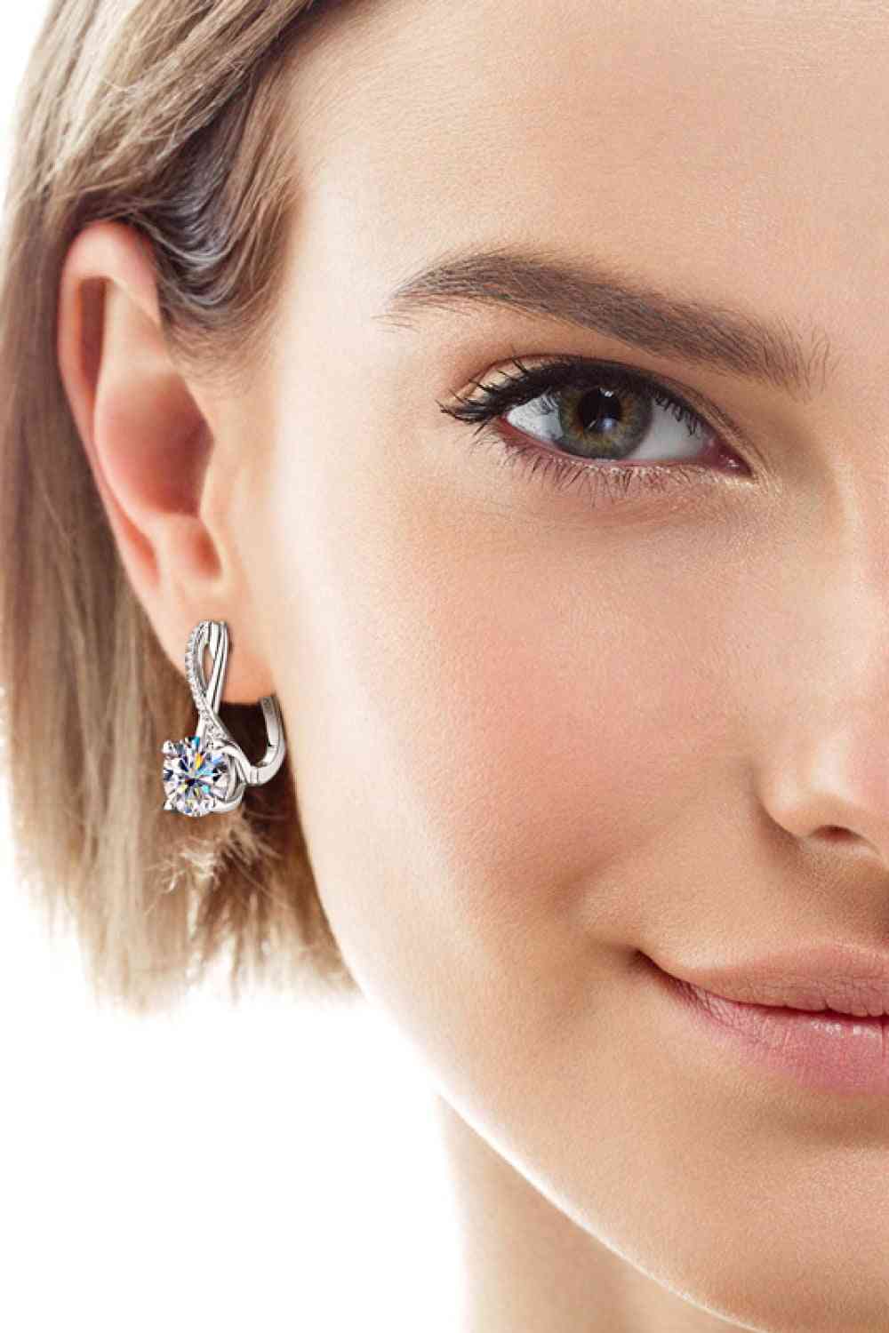 PREORDER- 4 Carat Moissanite 925 Sterling Silver Earrings