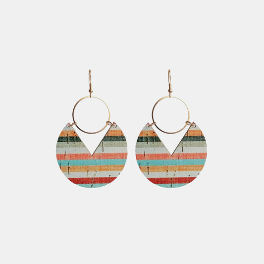 PREORDER- Ms.Pac-Man Shape Wooden Dangle Earrings