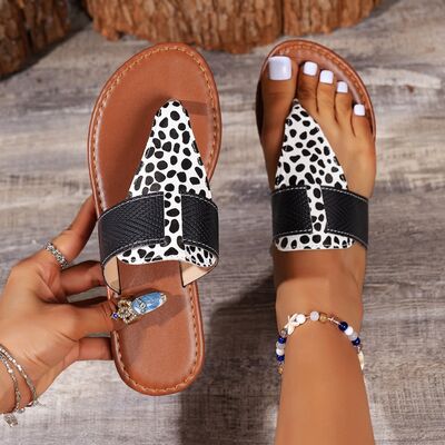 PREORDER- Animal Print Open Toe Sandals