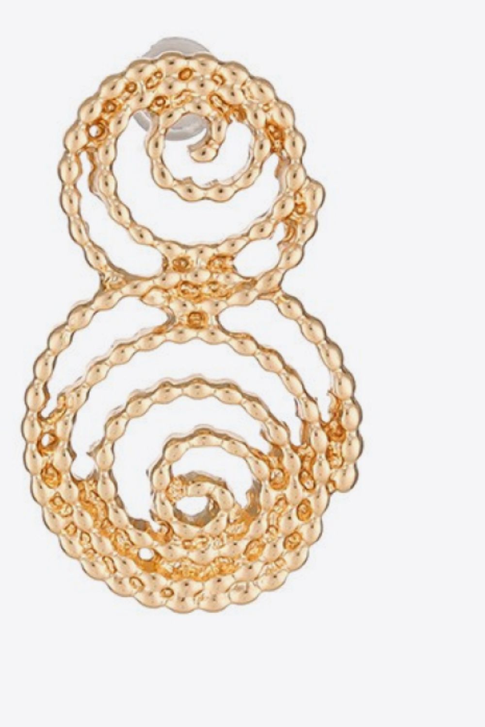 PREORDER- 18K Gold-Plated Alloy Spiral Earrings