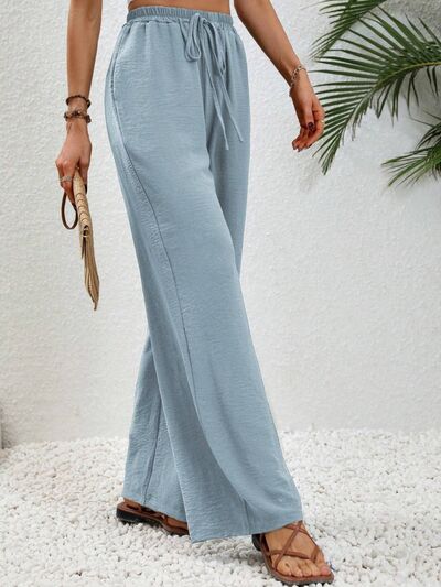 PREORDER- Wide Leg Drawstring Pants