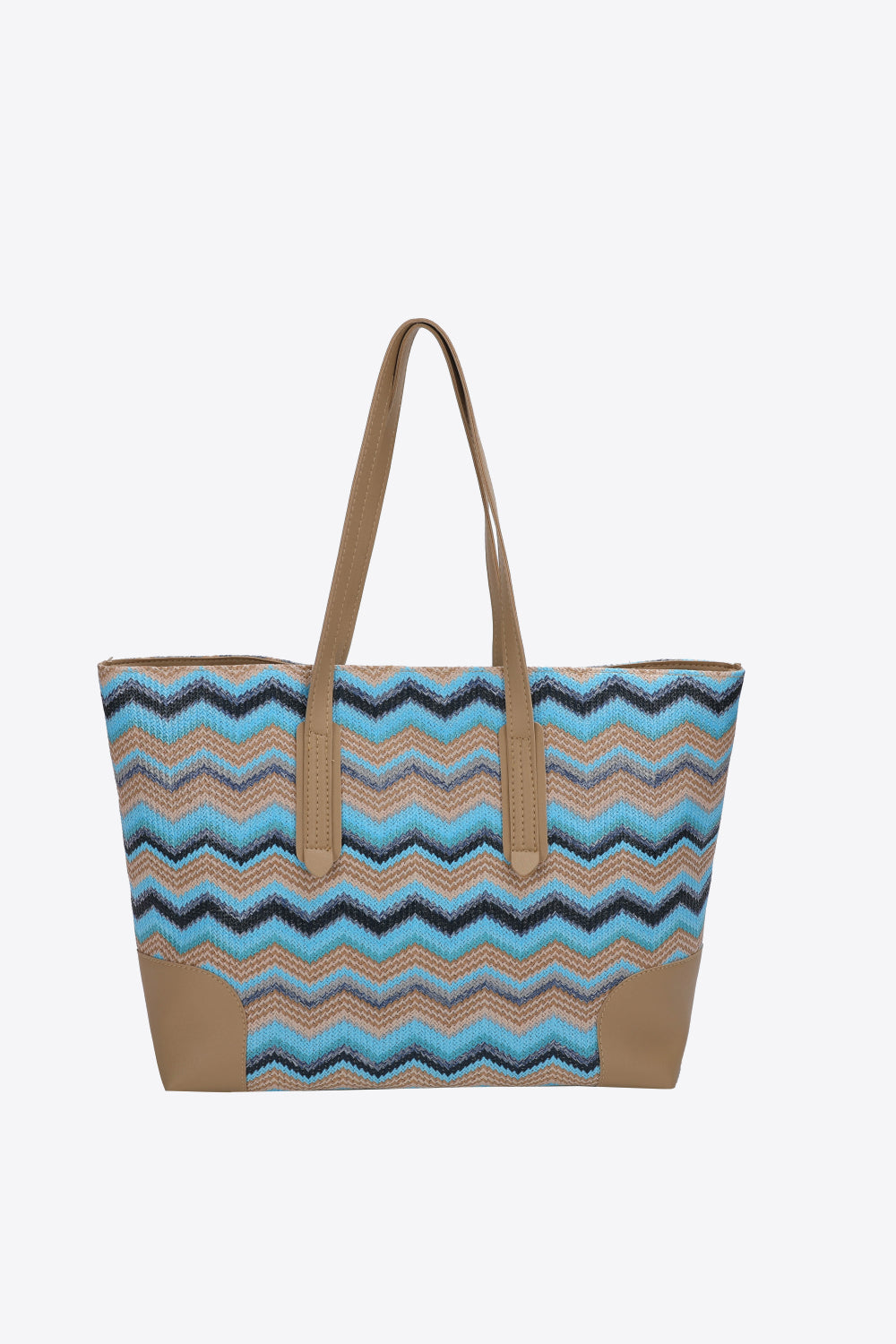 PREORDER- Chevron Straw Tote Bag