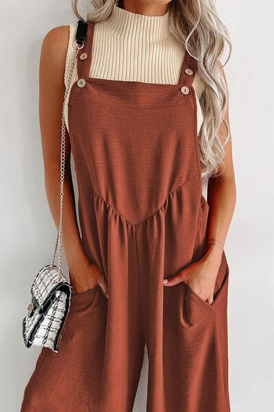 PREORDER- Square Neck Wide Strap Jumpsuit