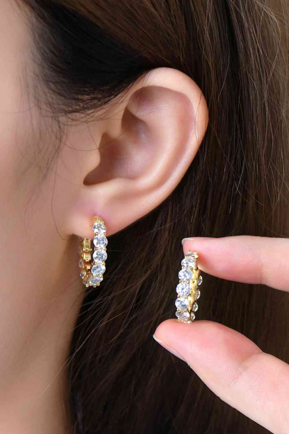 PREORDER- 7.2 Carat Moissanite 925 Sterling Silver Earrings