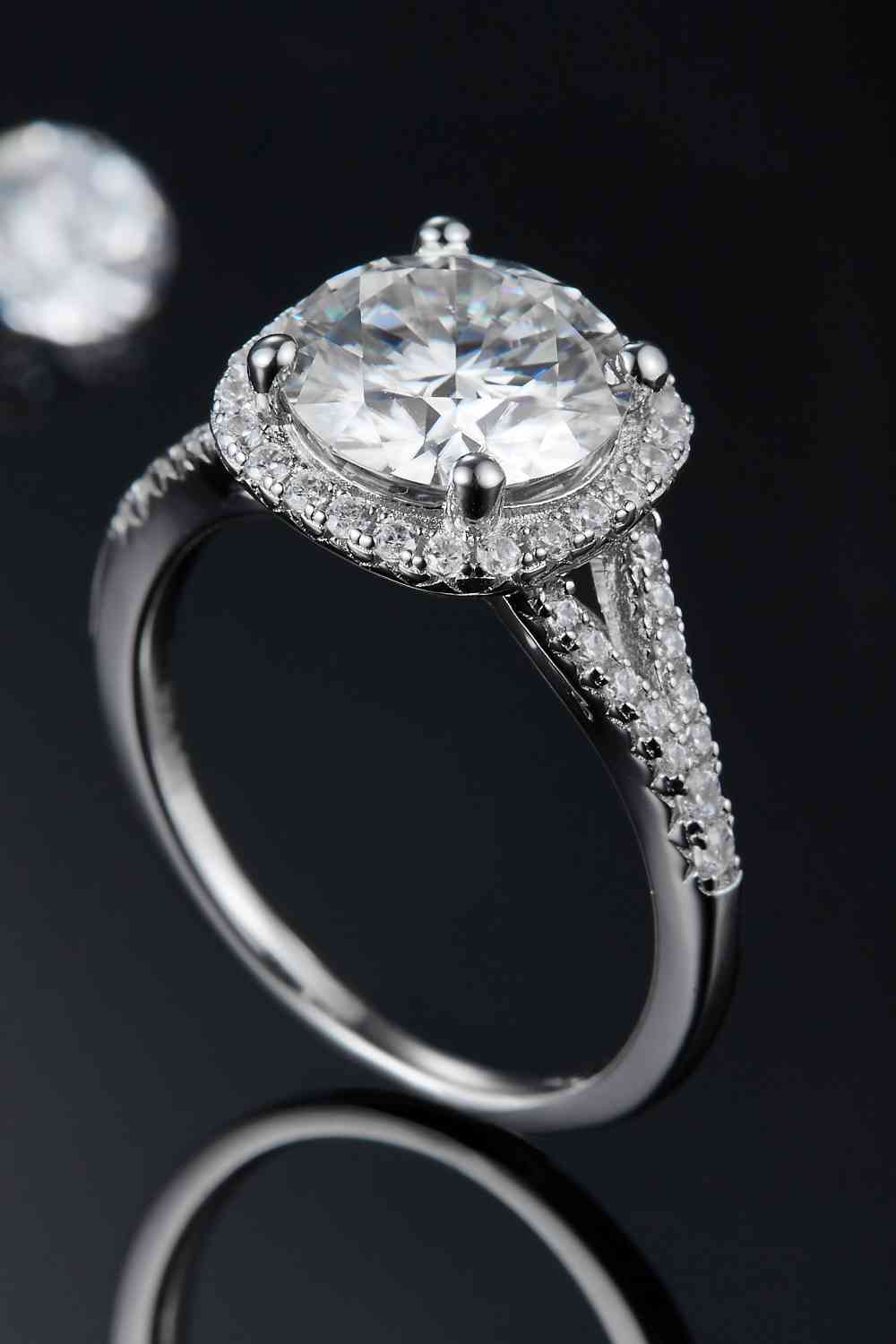 PREORDER- 3 Carat Moissanite Halo Ring