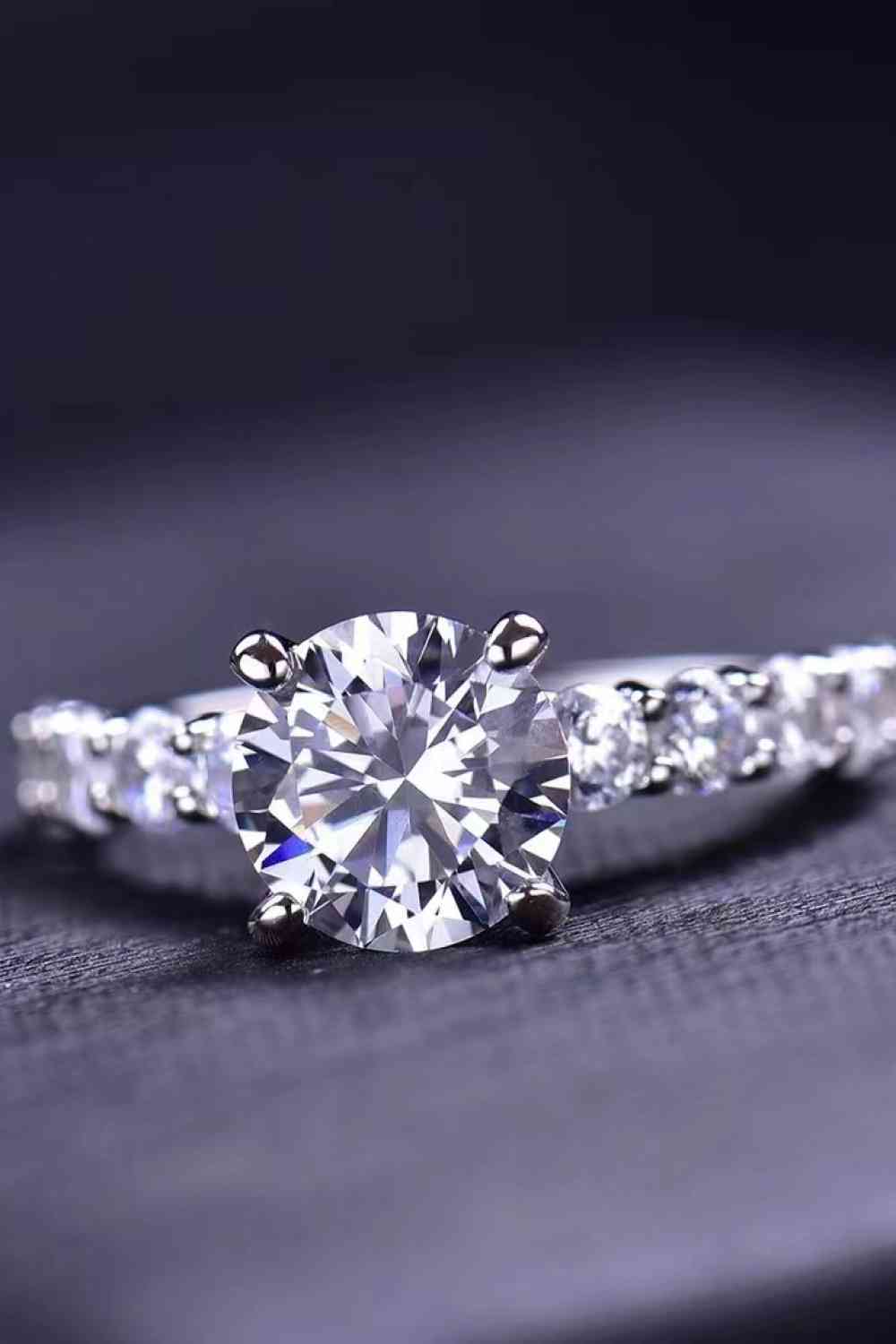 PREORDER- 2 Carat 4-Prong Moissanite Ring