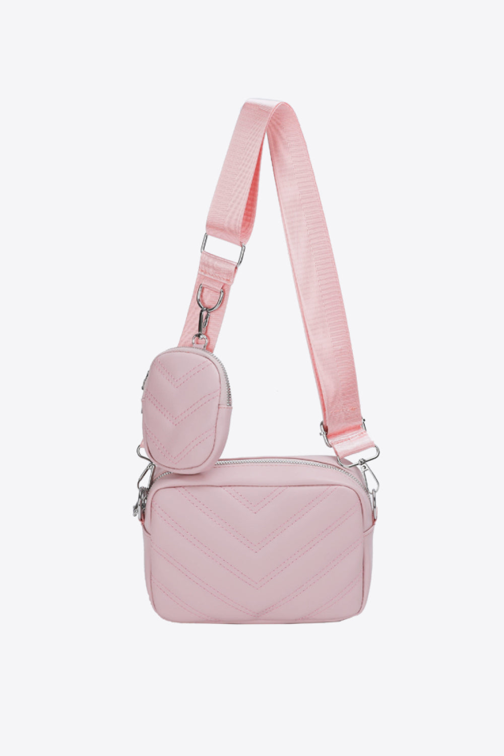 PREORDER- PU Leather Shoulder Bag with Small Purse