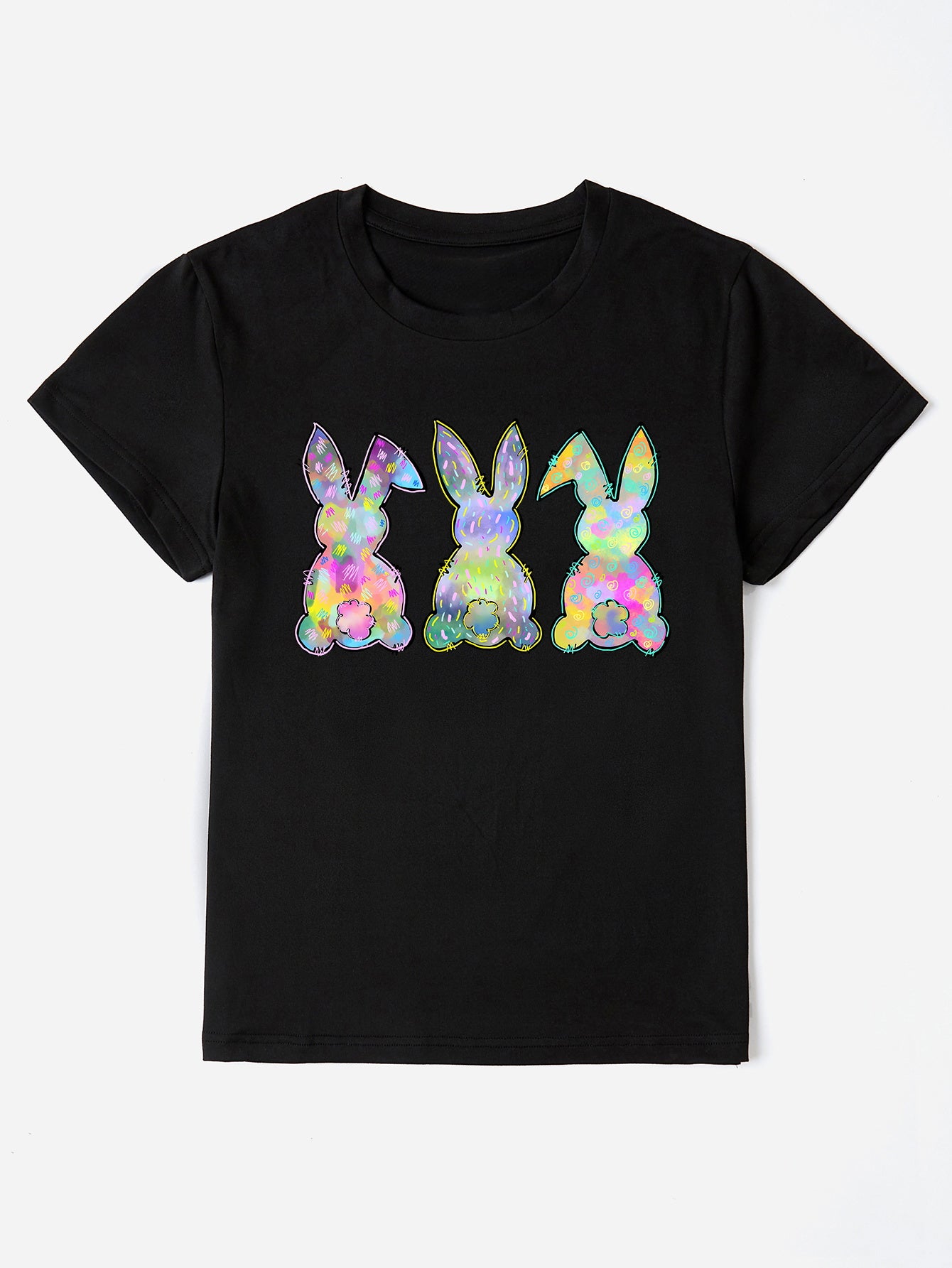 PREORDER- Rabbit Round Neck Short Sleeve T-Shirt