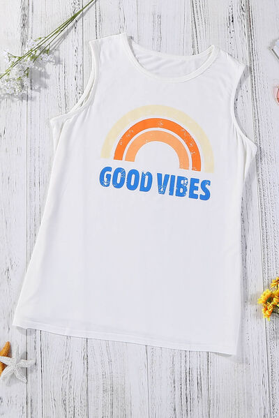 PREORDER- GOOD VIBES Round Neck Tank