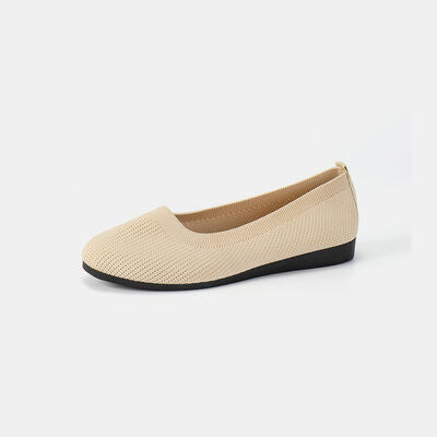 PREORDER- Round Toe Knit Ballet Flats