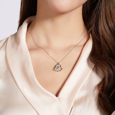 PREORDER- Moissanite 925 Sterling Silver Heart Necklace