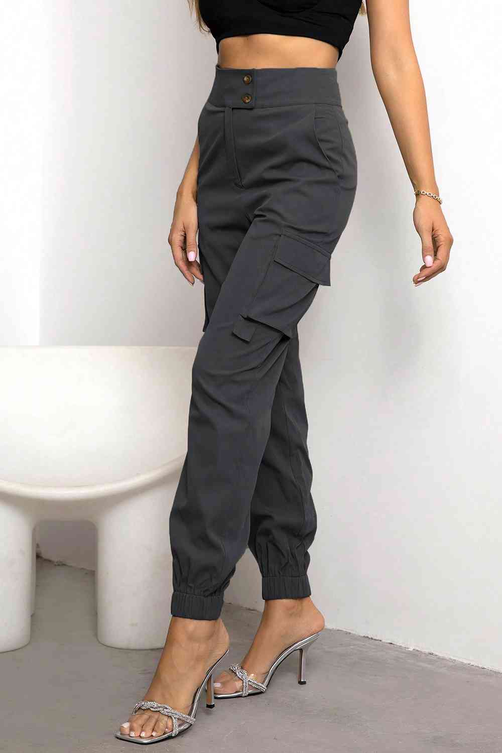 PREORDER- High Waist Cargo Pants