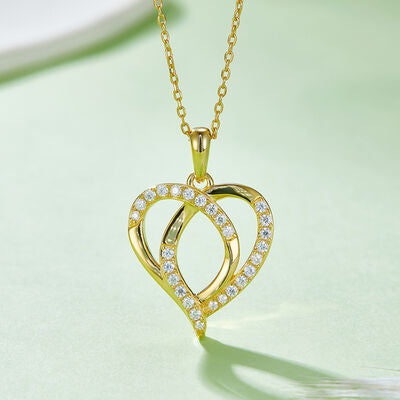 PREORDER- Moissanite 925 Sterling Silver Heart Shape Necklace