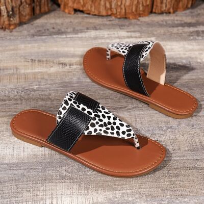 PREORDER- Animal Print Open Toe Sandals