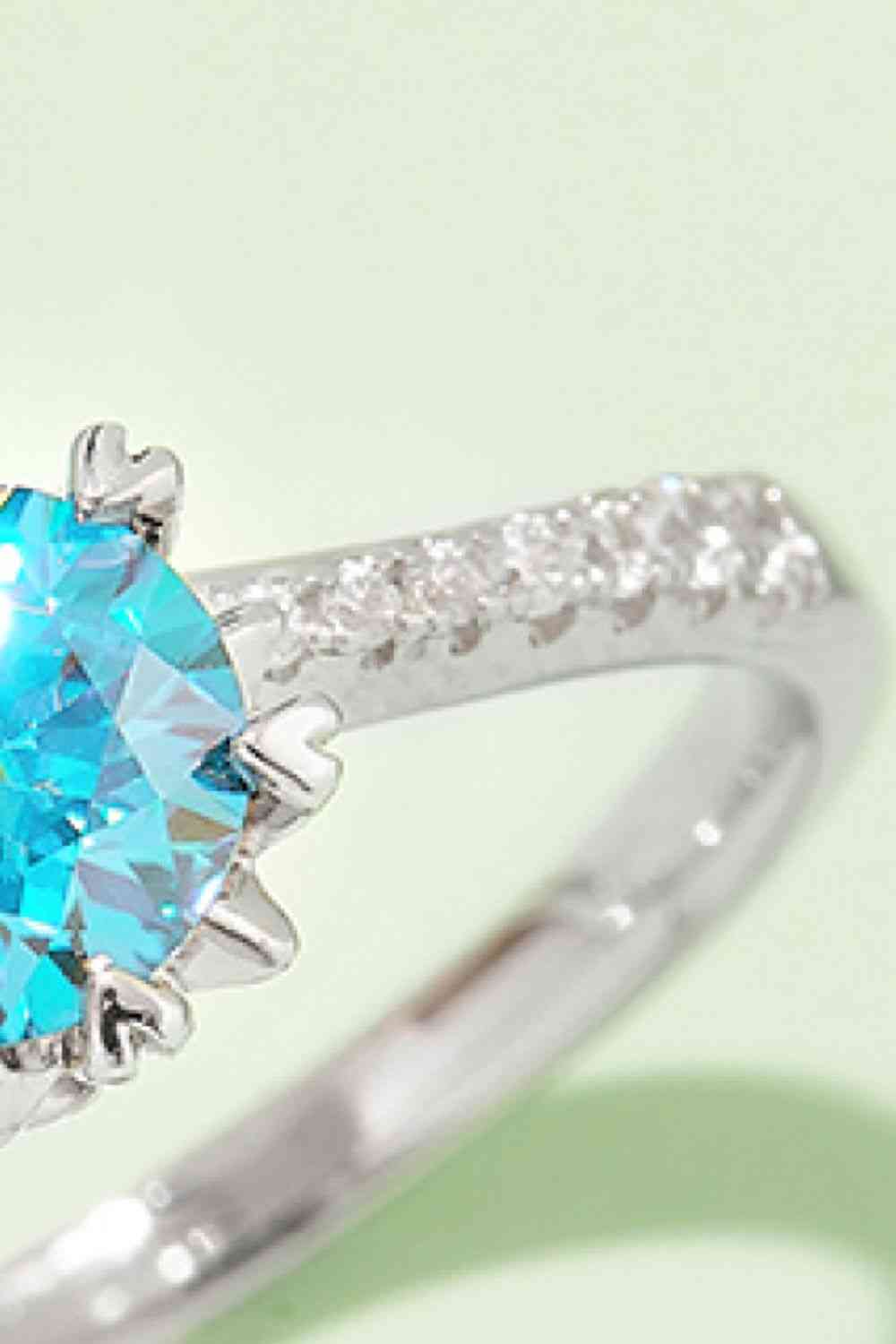 PREORDER- 1 Carat Moissanite 925 Sterling Silver Ring