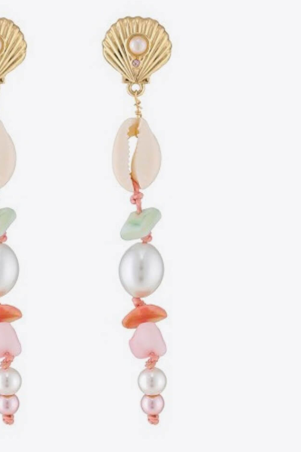 PREORDER- Synthetic Pearl Shell Drop Earrings