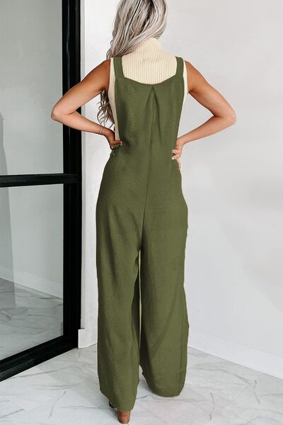 PREORDER- Square Neck Wide Strap Jumpsuit