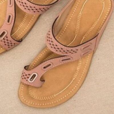 PREORDER- PU Leather Open Toe Sandals