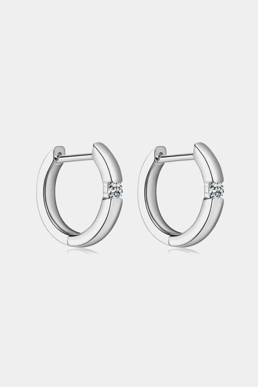 PREORDER- Moissanite 925 Sterling Silver Huggie Earrings