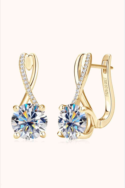 PREORDER- 4 Carat Moissanite 925 Sterling Silver Earrings