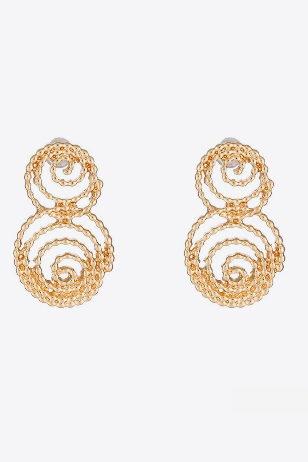 PREORDER- 18K Gold-Plated Alloy Spiral Earrings