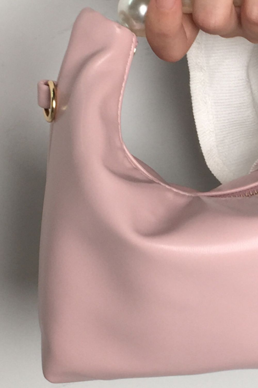PREORDER- Adored PU Leather Pearl Handbag