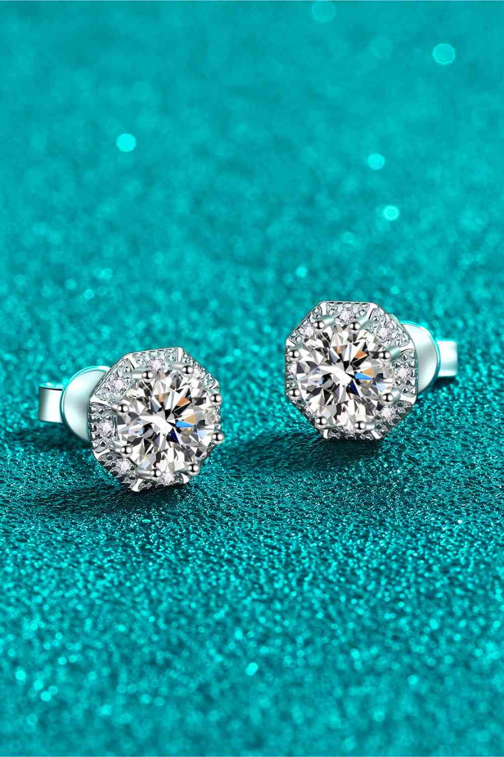 PREORDER- 2 Carat Moissanite 925 Sterling Silver Stud Earrings