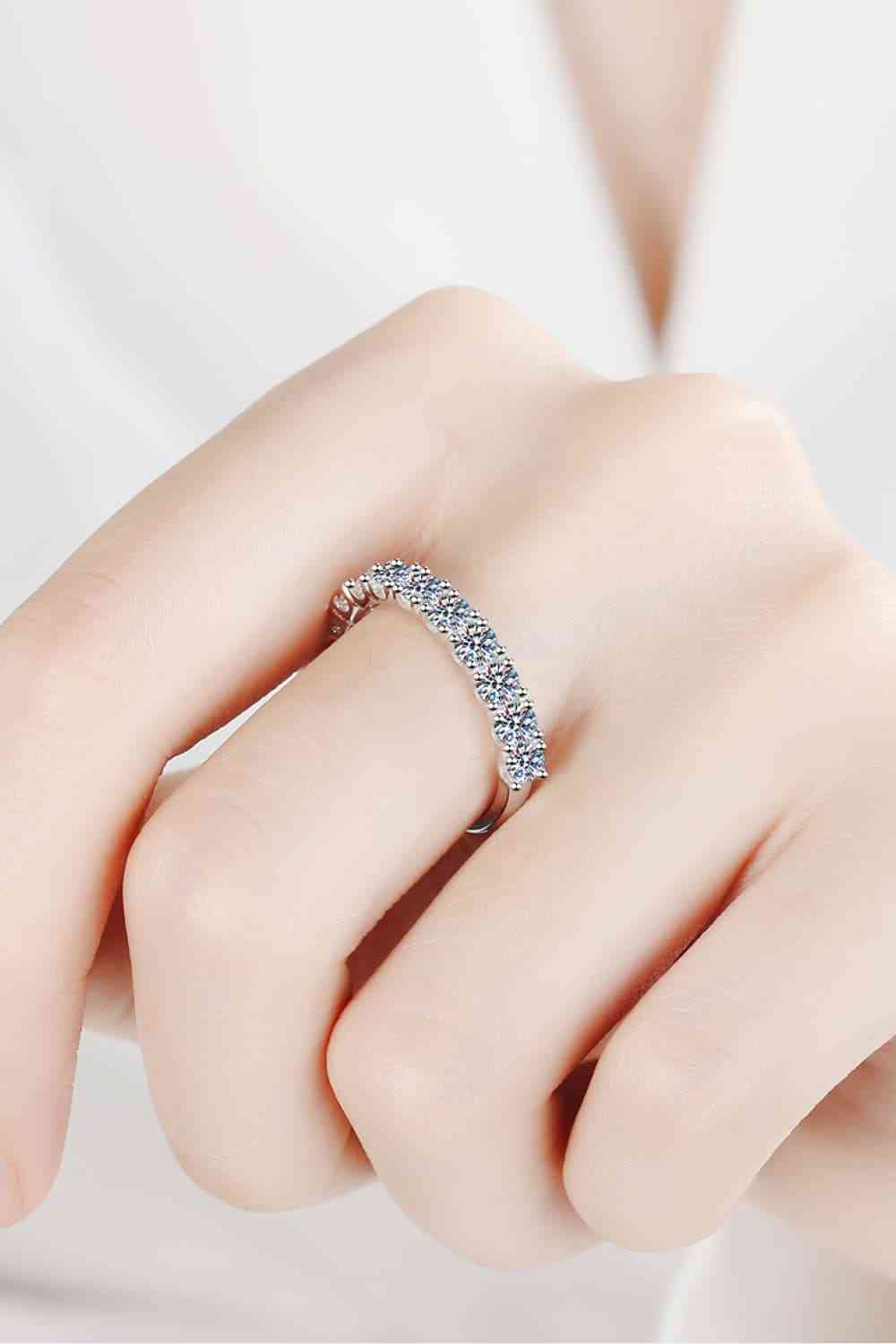 PREORDER- 1 Carat Moissanite Half-Eternity Ring