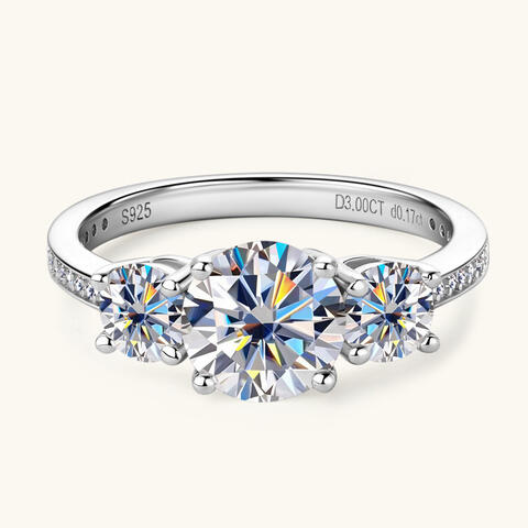 PREORDER- 3 Carat Moissanite 925 Sterling Silver Ring