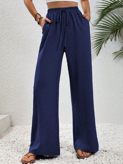 PREORDER- Wide Leg Drawstring Pants