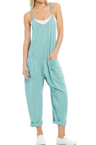 PREORDER- Spaghetti Strap Jumpsuit with Pockets