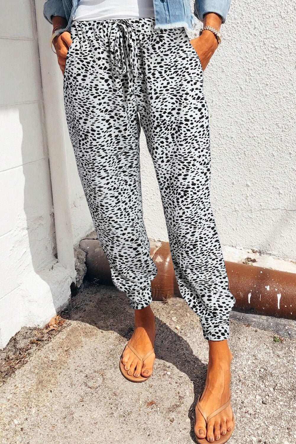 PREORDER- Leopard Pocketed Long Pants