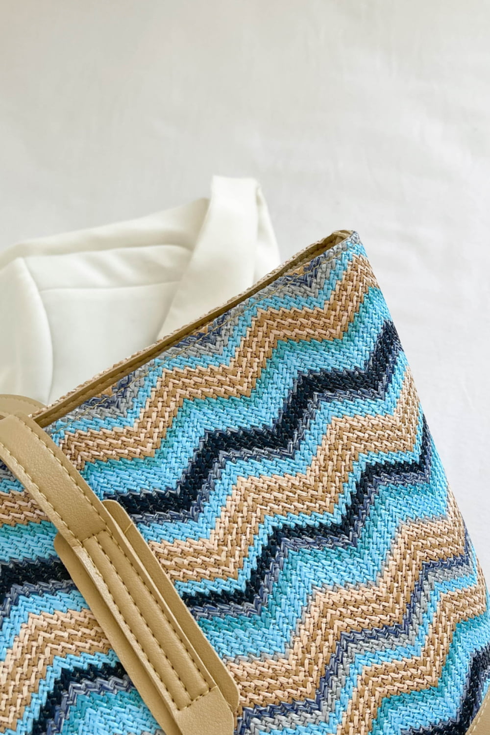 PREORDER- Chevron Straw Tote Bag