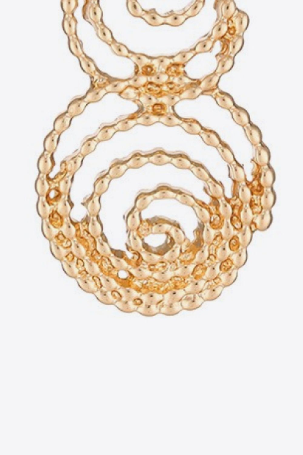 PREORDER- 18K Gold-Plated Alloy Spiral Earrings