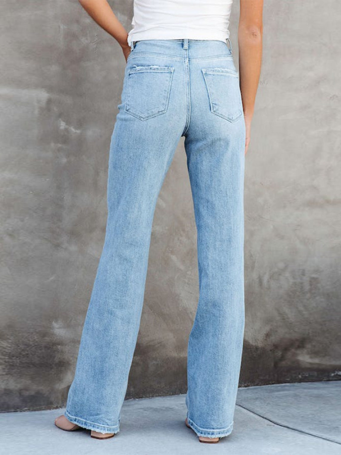 PREORDER- Washed Straight Leg Jeans