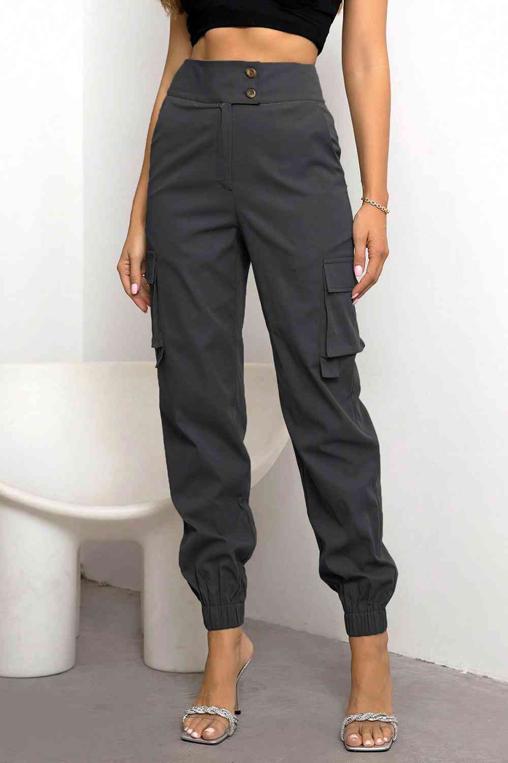 PREORDER- High Waist Cargo Pants