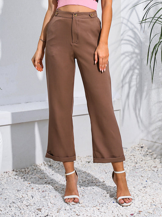 PREORDER- Cropped Straight Leg Pants