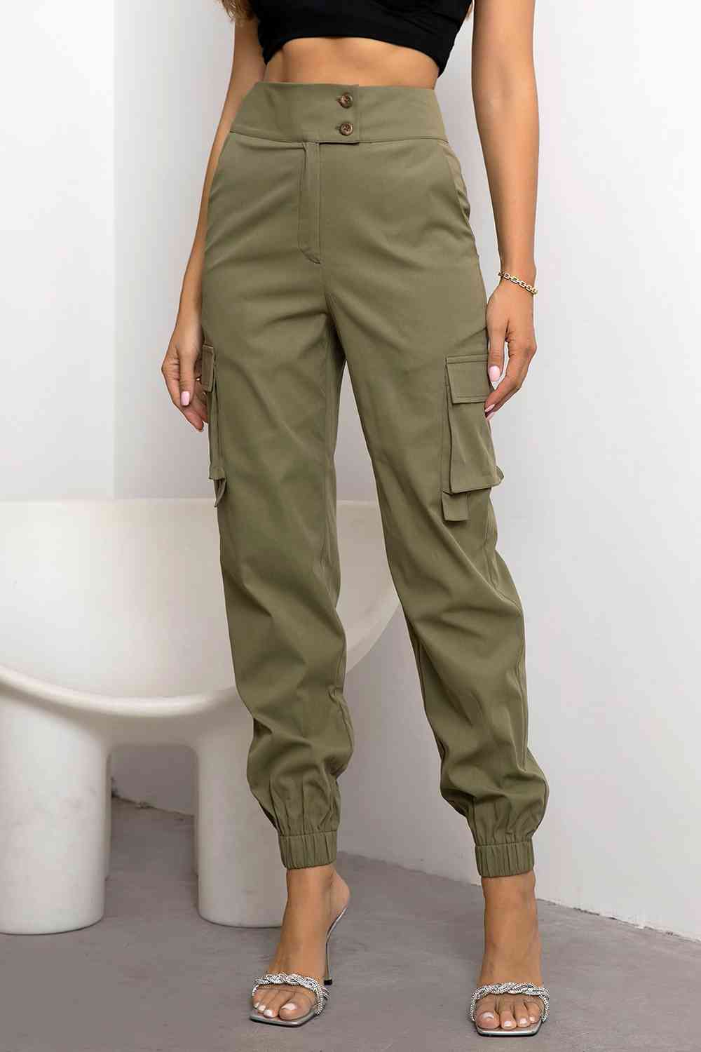 PREORDER- High Waist Cargo Pants