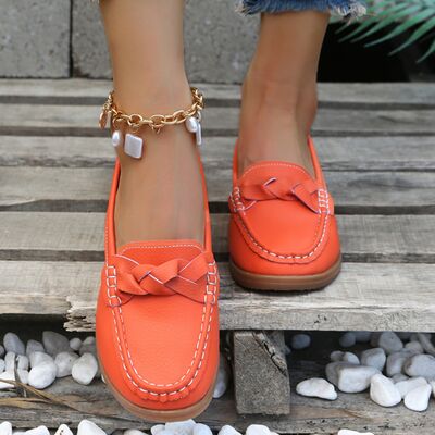 PREORDER- Weave Wedge Heeled Loafers