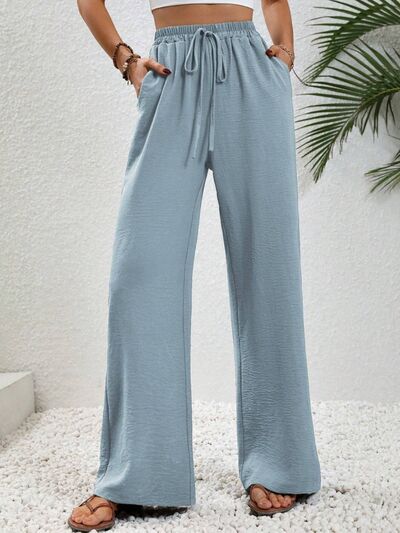 PREORDER- Wide Leg Drawstring Pants