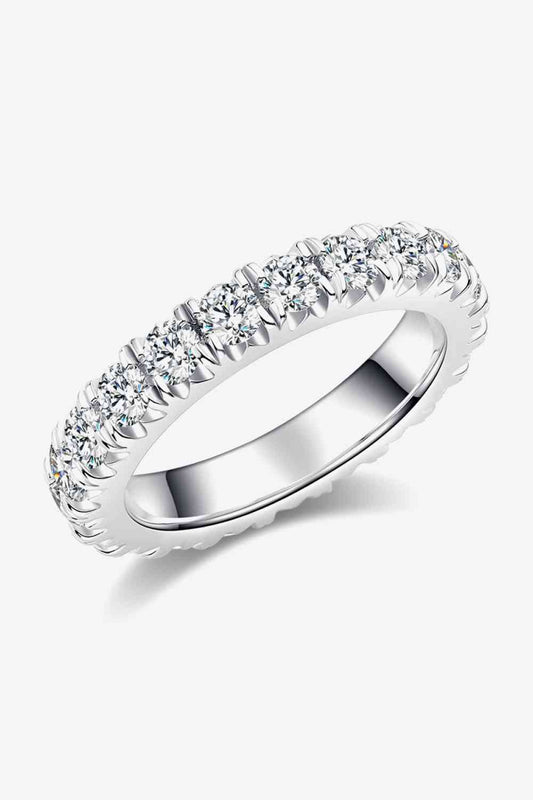 PREORDER- Adored 2.3 Carat Moissanite 925 Sterling Silver Eternity Ring