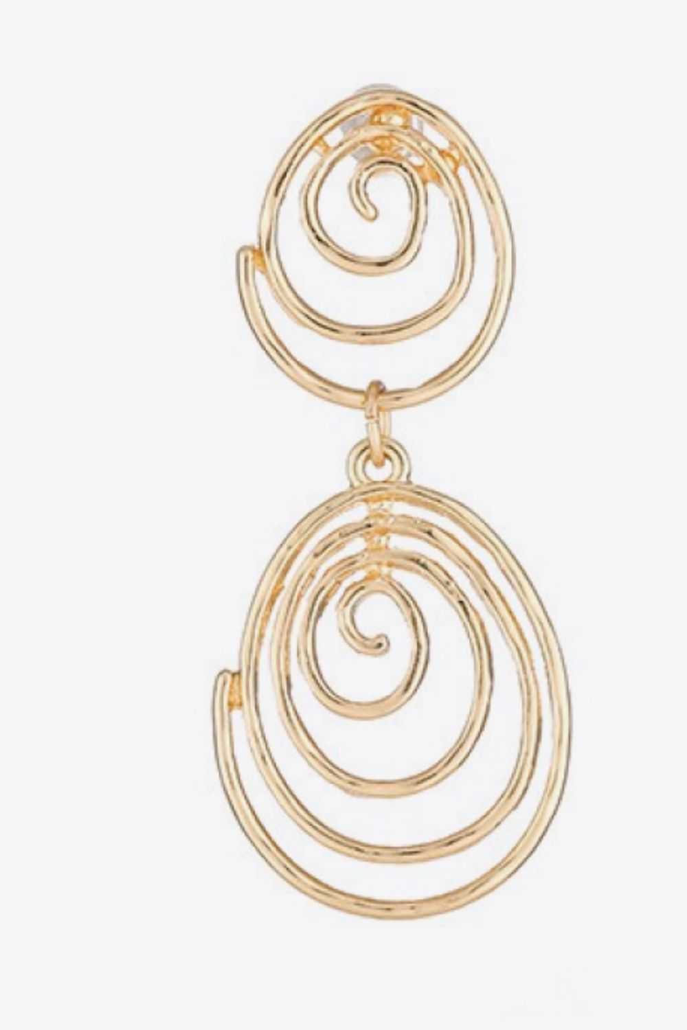 PREORDER- 18K Gold-Plated Alloy Spiral Earrings