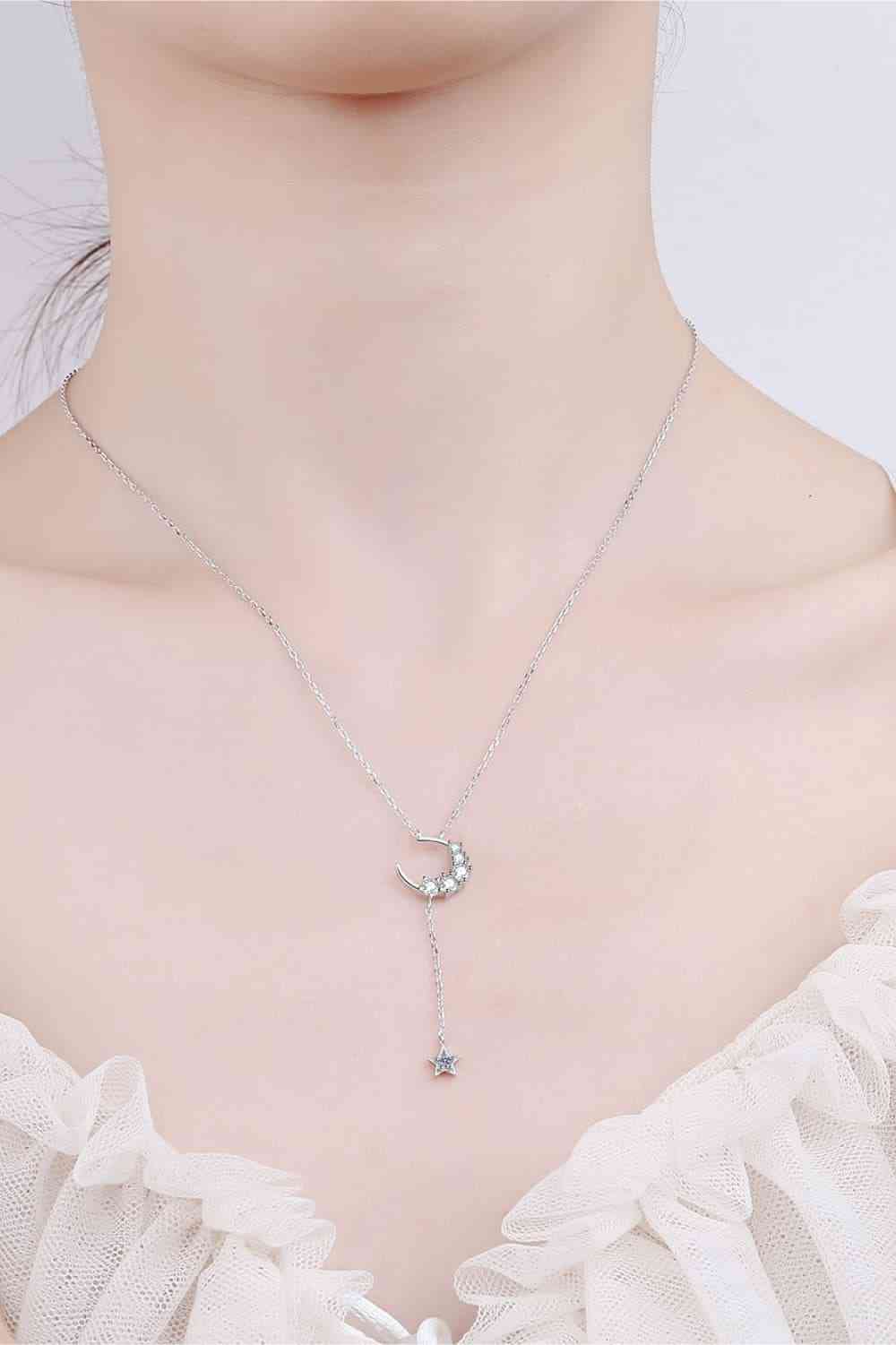 PREORDER- Star & Moon Moissanite Necklace