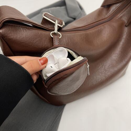 PREORDER- PU Leather Crossbody Bag with Small Purse